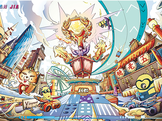 《大玩家》品牌插畫LEGO練習(xí)（個人主頁-ZNTkwODUyNjg=） - 商業(yè)插畫 - 站酷設(shè)計師佛系丙烯原創(chuàng)素材 - 站酷ZCOOL