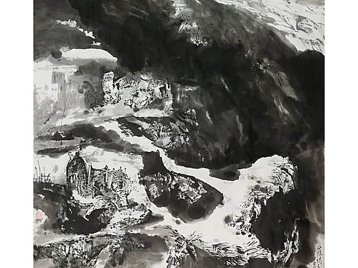 石楼情之二（个人主页-ZMjYxMTc4MDg=） - 绘画 - 站酷设计师Z00267339原创素材 - 站酷ZCOOL