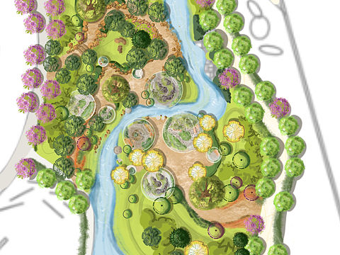 景观局部平面图