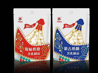双牛奶食品系列包装设计