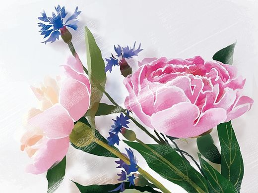 一朵花的练习（个人主页-ZMTIyMTE5MDg=） - 创作习作 - 站酷设计师wdongmei321原创素材 - 站酷ZCOOL