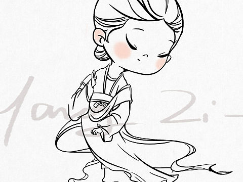 汉宫春晓图角色改编～（个人主页-ZNjEzNDkwMDg=） - 艺术插画 - 站酷设计师羊子啊羊子原创素材 - 站酷ZCOOL