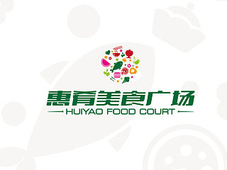 美食广场logo提案