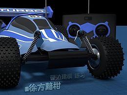 硬边建模练习-四驱车
