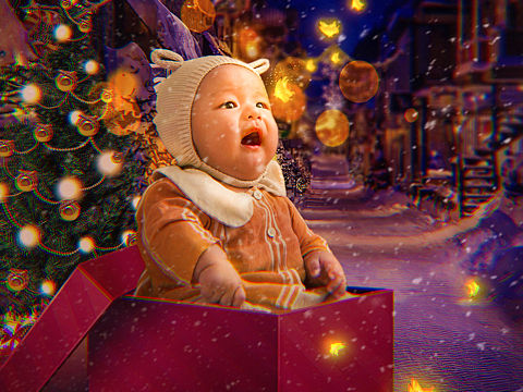 合成海报/对宝宝照片的合成创作