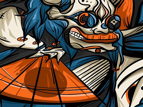 《花京体验》墙绘设计