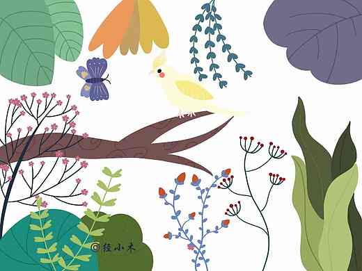 扁平风儿童插画