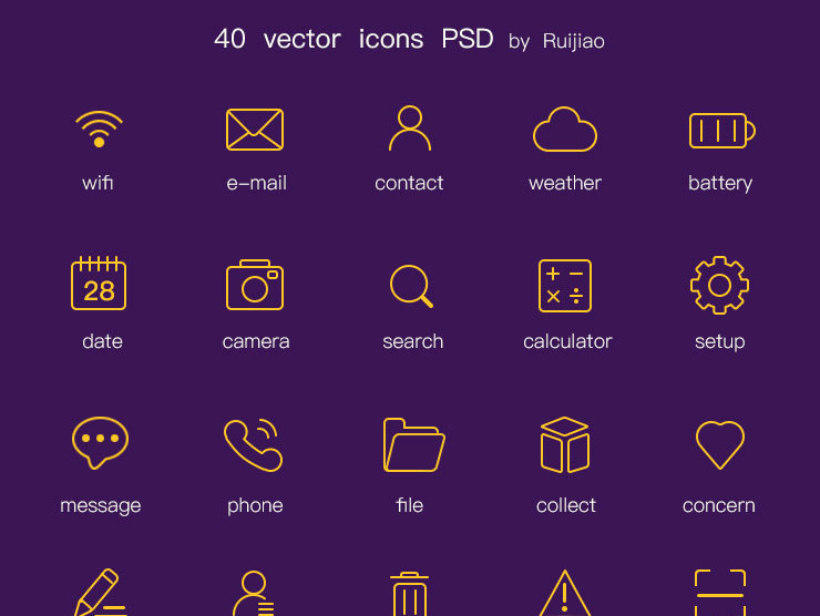 Vector Icons _Ruijiao-站酷ZCOOL