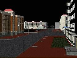 3D楼盘模型场景制作 