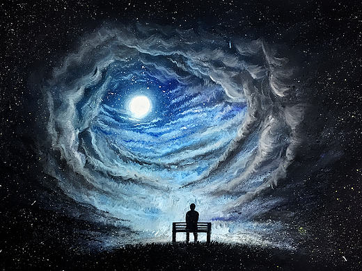 OY色粉画·孤独患者