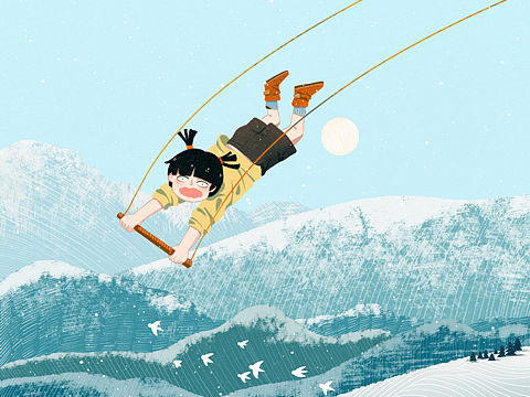 蓝色调——奇特的雪山之旅