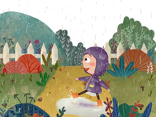 下雨啦~