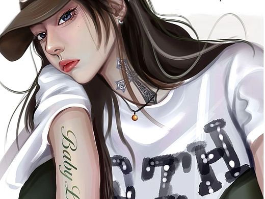 酷girl（个人主页-ZNTk4OTA3Njg=） - 商业插画 - 站酷设计师BabyLotus原创素材 - 站酷ZCOOL