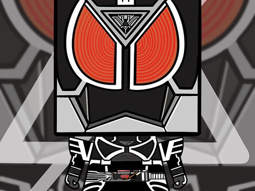 假面骑士德尔塔纸模壁纸