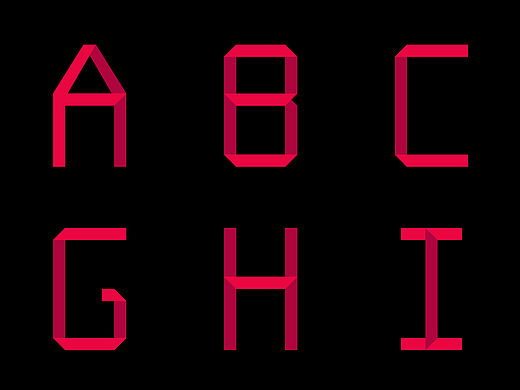 折叠字