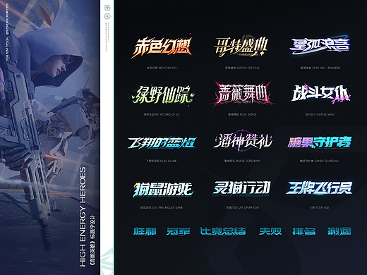 Font design 高能英雄标题字设