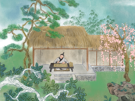 去年画的绘本插图