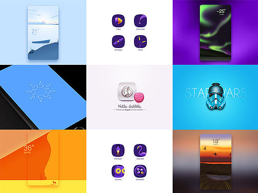 dribbble作品整合2016回顾（个人主页-ZMTk3MzkxNjA=） - 主题/皮肤 - 站酷设计师Tzeloon原创素材 - 站酷ZCOOL