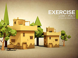 low poly 插画风格