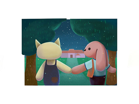 兔子和小猫的爱情💑