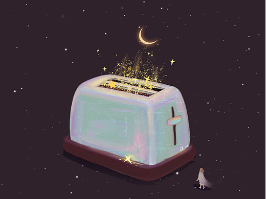 #挑战一张封神#-假如星星可以吃|面包机