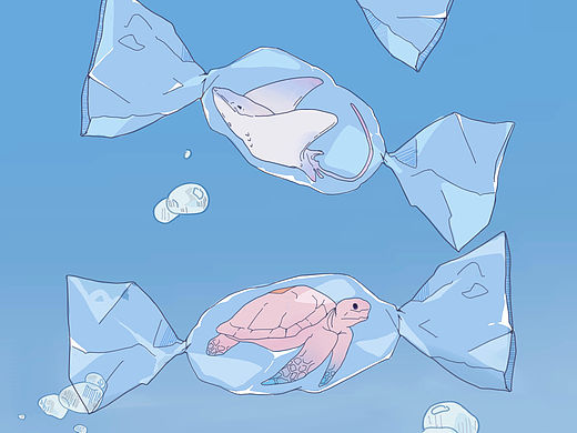 保护海洋生物招贴