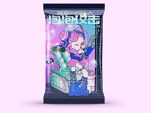 潮流插画：泡泡攻击！