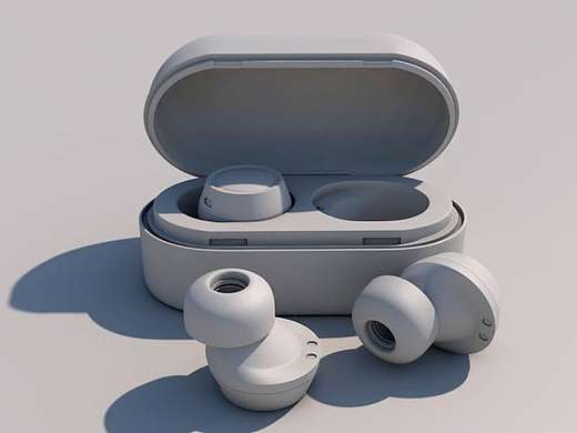 蓝牙耳机建模（个人主页-ZNTI3ODQ0NDA=） - 产品 - 站酷设计师志宏三维建模原创素材 - 站酷ZCOOL