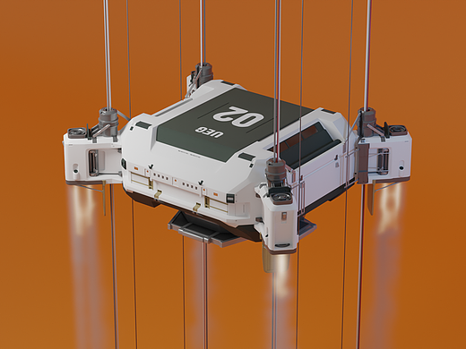 【Blender】太空电梯