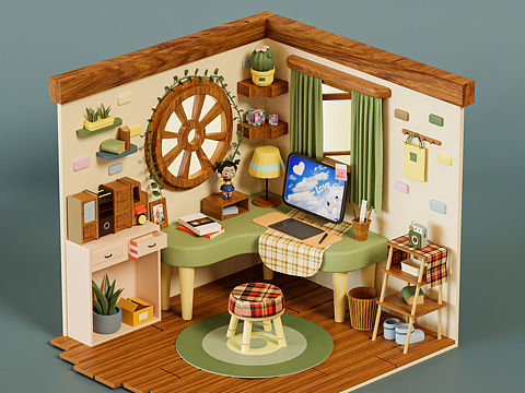 blender小房子建模练习