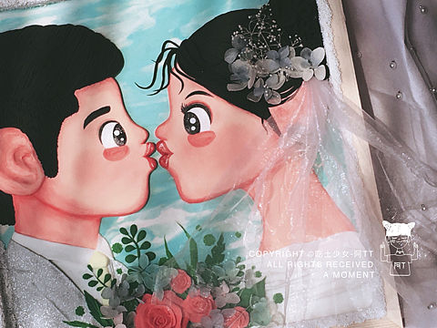 #粘土画#婚礼💒