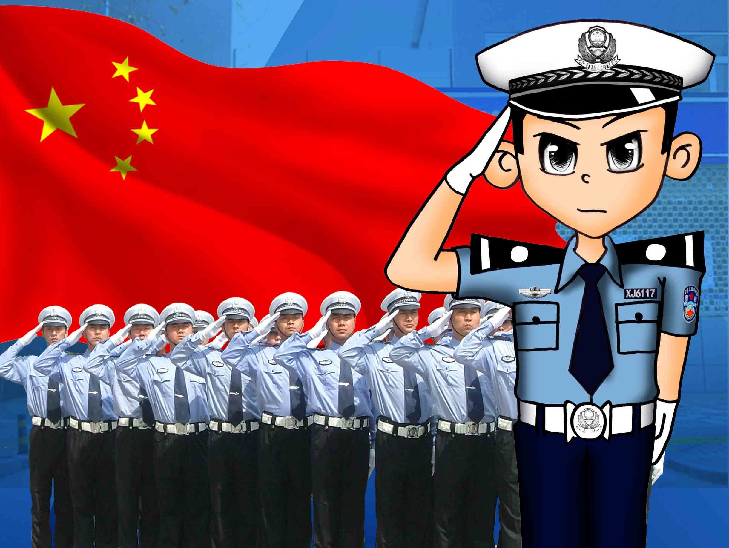 中小学安全教育日卡通警察矢量图片素材免费下载_觅知网