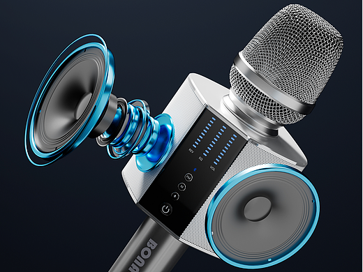 电商/麦克风/C4D/PS