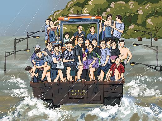 河南暴雨中的平凡英雄