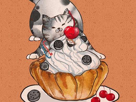 蛋糕小猫，一天一猫。9天份的。（个人主页-ZNDA3MjM1NTY=） - 创作习作 - 站酷设计师你单身原创素材 - 站酷ZCOOL