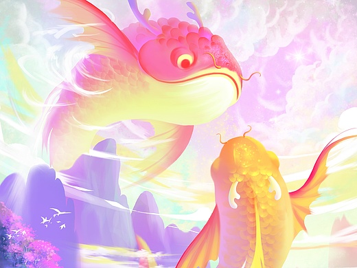 《龙鱼》插画