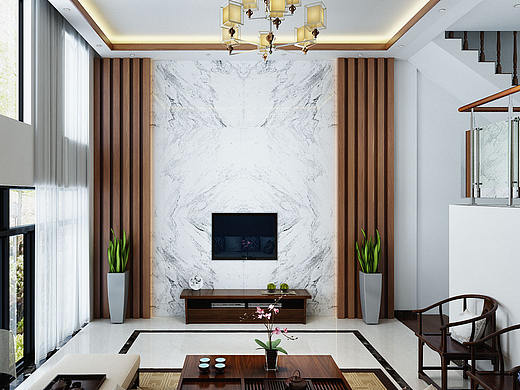 新中式别墅（个人主页-ZMjE0NjM5NzY=） - 家装设计 - 站酷设计师桃子味硬糖原创素材 - 站酷ZCOOL