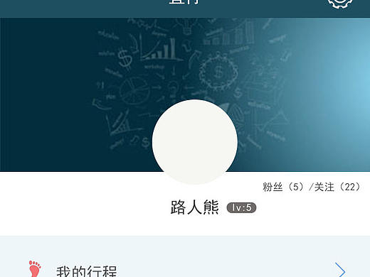 出行的APP界面设计（个人主页-ZMTk1MTYxMTI=） - APP界面 - 站酷设计师消失的宇原创素材 - 站酷ZCOOL
