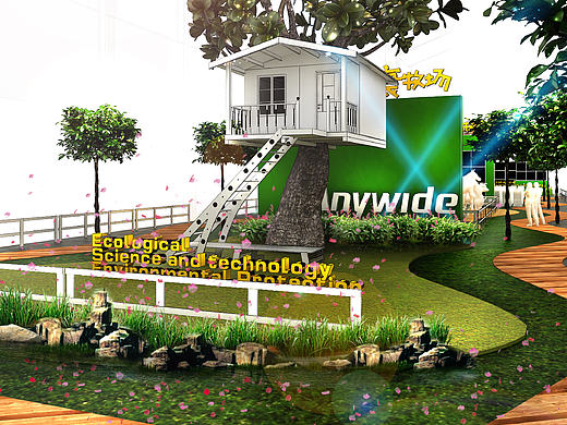 大连三寰牧场数字森林发布会会场设计