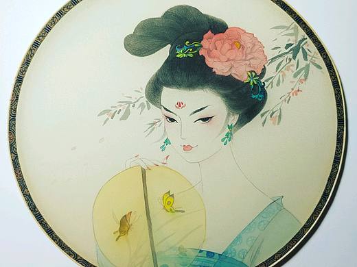 团扇绘–清风徐来