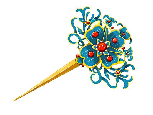 古风饰品临摹—zhen黎明