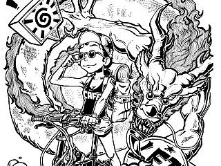 给以前单车店画的宣传海报