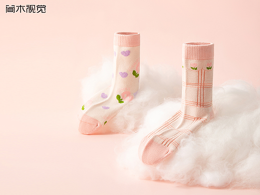 儿童袜子产品创意摄影丨简木视觉 童袜女童袜静物拍摄