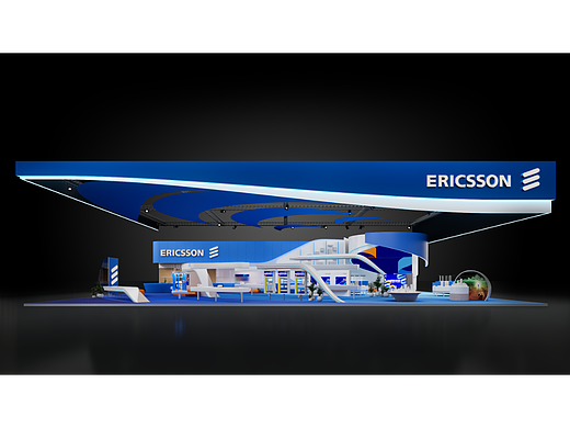 爱立信CIIE展台设计—Ericsson booth design