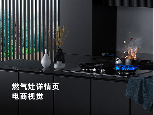 燃气灶 灶具 详情页X1