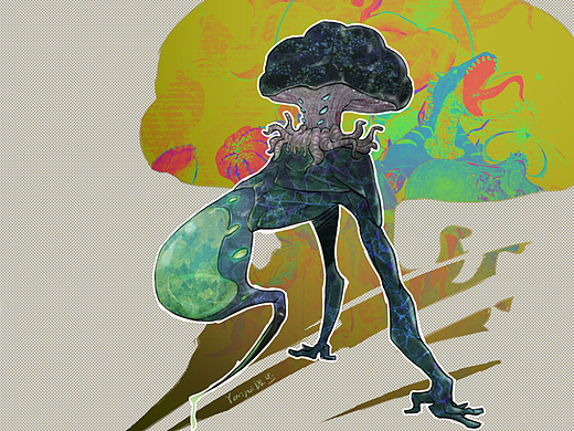 怪物立繪-蘑茹蚊（個人主頁-ZNjU5NzYxMzI=） - 概念設定 - 站酷設計師眼呸原創(chuàng)素材 - 站酷ZCOOL