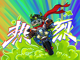 小羊机车IP墙绘