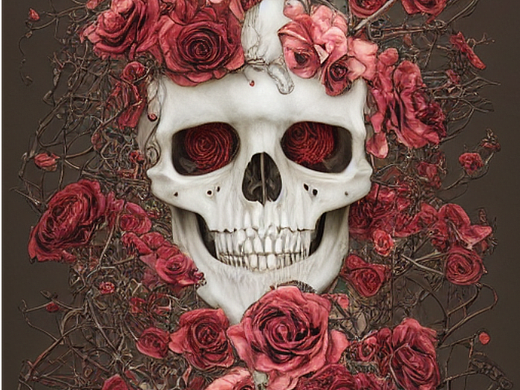 AI绘画档案馆｜枯骨生花 #创作加油站##速写人间烟火#