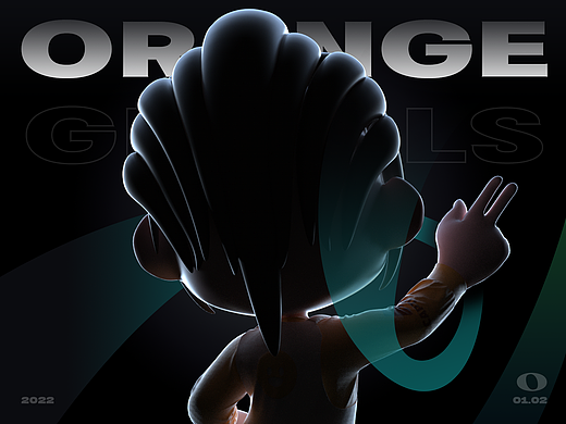 【orange | 海木】原创ip设计:橘子女孩