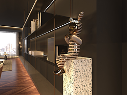 黑镜-3DMAX练习作品-斜阳暴雨